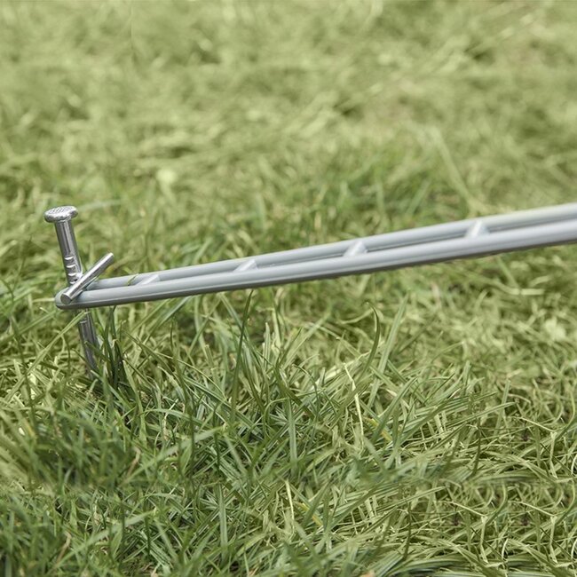 ProPlus Rotspen met dwarspen - staal - 17 cm - zilver - voor harde bodem