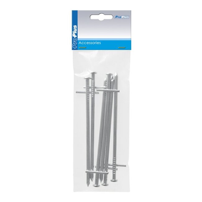ProPlus Rotspen met dwarspen - metaal - 17 cm - set van 6