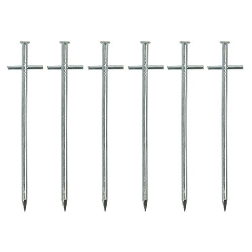 Pro Plus Rotspen 17 cm Metaal met Aangelaste Dwarspen - 6 stuks Pro Plus Rotspen 17 cm Metaal met Aangelaste Dwarspen - 6 stuks