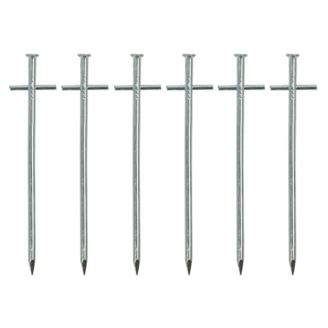 ProPlus Rotspen met dwarspen - metaal - 17 cm - set van 6