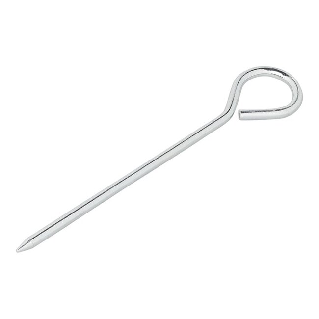 ProPlus Stalen tentharing met oog - 19 cm - Zilver - Geschikt voor zachte bodems