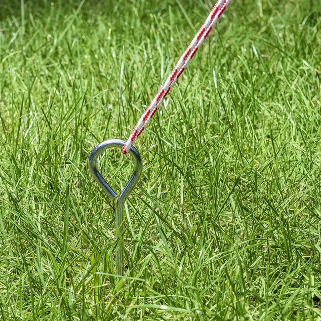 ProPlus Stalen tentharing met oog - 19 cm - 10 stuks - geschikt voor zachte bodems