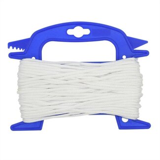 ProPlus Scheerlijn op haspel - 4 mm dik - 20 meter - nylon - wit