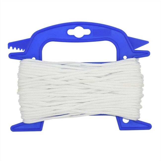 ProPlus Scheerlijn op haspel - 4 mm dik - 20 meter - nylon - wit