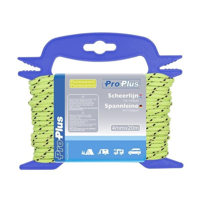ProPlus Fluorescerende scheerlijn - 4 mm dik - 20 meter - Nylon - Op haspel