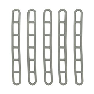 ProPlus Trapspanner - 6-gats - Rubber - 22,5 cm - Grijs - Set van 5
