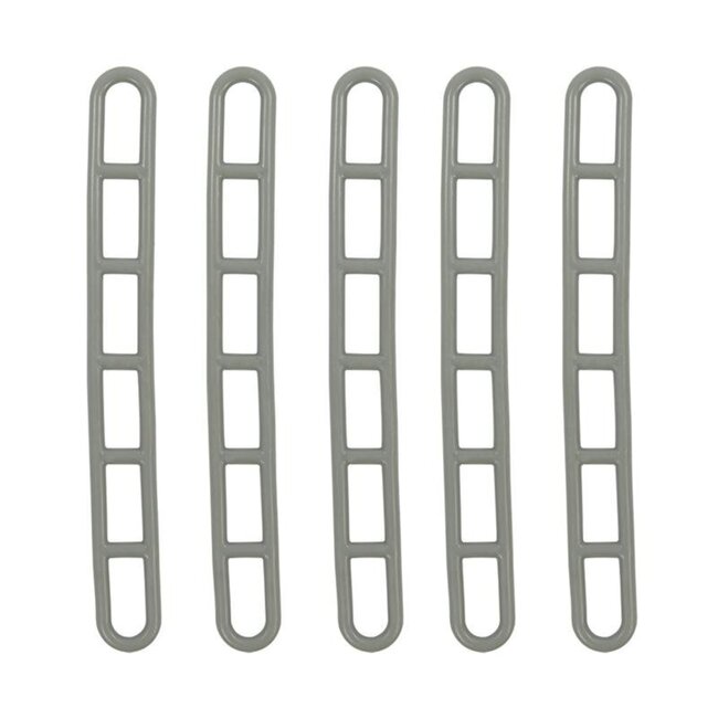 ProPlus Trapspanner - 6-gats - Rubber - 22,5 cm - Grijs - Set van 5