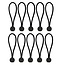 ProPlus Tentspanners - Elastisch - 15 cm - Zwart - 10 stuks