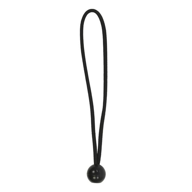 ProPlus Elastische tentspanners met plastic bal - 25 cm - zwart - set van 5