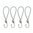 ProPlus Elastische tentspanners met haak - 20 cm - wit - set van 4