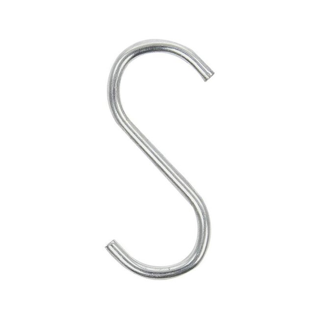 ProPlus S-haak - Chroom - Staal - Ø 4 mm - 62 mm - 6 stuks
