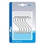 ProPlus S-haak - Chroom - Staal - Ø 4 mm - 62 mm - 6 stuks