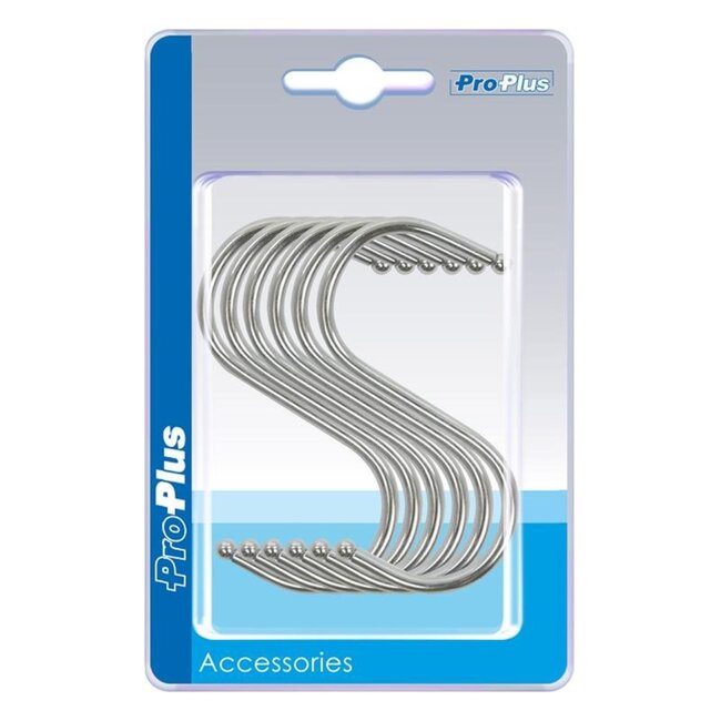 ProPlus S-haak - Ø 4 mm - 6,5 x 7,5 cm - Set van 6 stuks