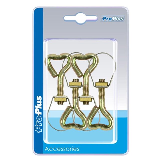 ProPlus Verstelbare stelringen - Ø 21-23 mm - set van 4 - tentaccessoires