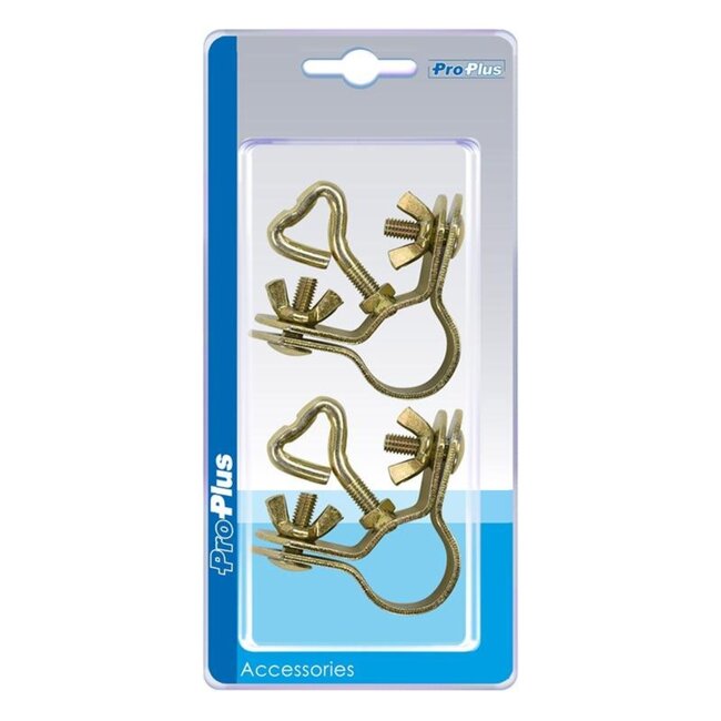 ProPlus Daksteunklem - Hoek - Metaal - Ø 22-25 mm - 2 stuks