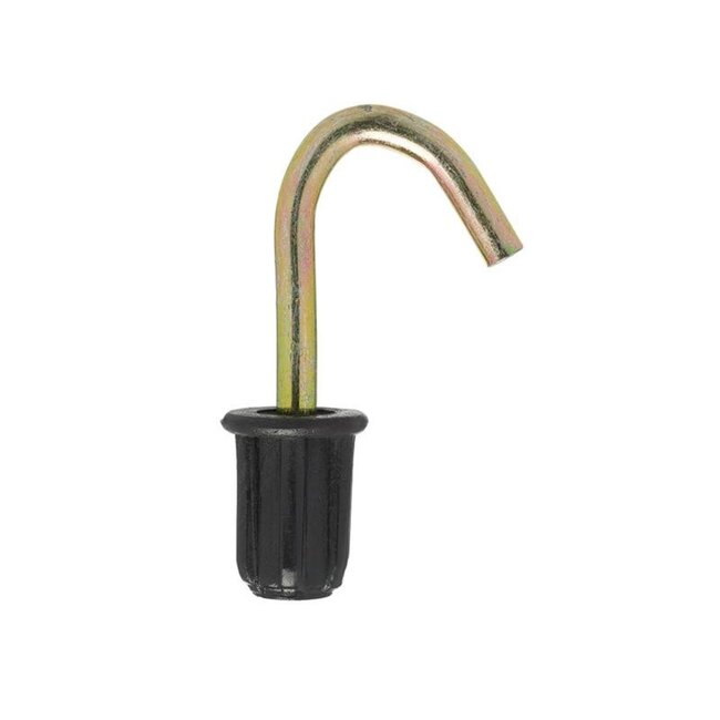 ProPlus Tentdop met ronde haak - metaal - Ø 19 mm - zwart