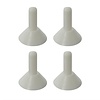 Pro Plus Regenkapje voor Tentstok - Ø 30 mm - Kunststof - Wit - 4 stuks Pro Plus Regenkapje voor Tentstok - Ø 30 mm - Kunststof - Wit - 4 stuks