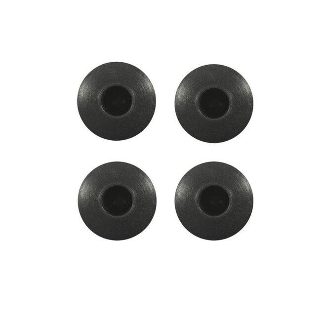 ProPlus Tentdoppen - Kunststof - Ø 22 mm - Zwart - 4 stuks
