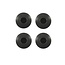 ProPlus Tentdoppen - Kunststof - Ø 22 mm - Zwart - 4 stuks