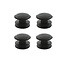ProPlus Tentdoppen - Kunststof - Ø 22 mm - Zwart - 4 stuks