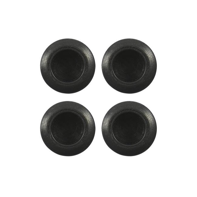 ProPlus Onderdoppen - Kunststof - Ø 25 mm - Zwart - Set van 4