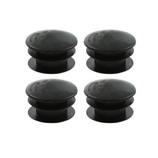 ProPlus Onderdoppen - Kunststof - Ø 25 mm - Zwart - Set van 4