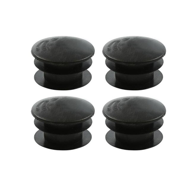 ProPlus Onderdoppen - Kunststof - Ø 25 mm - Zwart - Set van 4