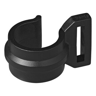 ProPlus Tentclip met Sleuf - Kunststof - Geschikt voor Buis Ø 20 t/m 25 mm - Zwart