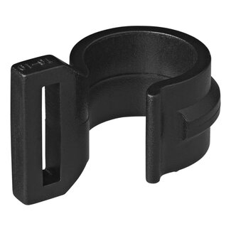 Pro Plus Tentclip met Sleuf - Kunststof - Geschikt voor Buis Ø 20 t/m 25 mm - Zwart - 4 stuks