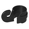 Pro Plus Tentclip met Haak - Kunststof - Geschikt voor Buis Ø 19 t/m 22 mm - Zwart Pro Plus Tentclip met Haak - Kunststof - Geschikt voor Buis Ø 19 t/m 22 mm - Zwart