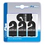 ProPlus Tentclip met haak - Kunststof - Voor buis Ø 19-22 mm - Zwart - 4 stuks