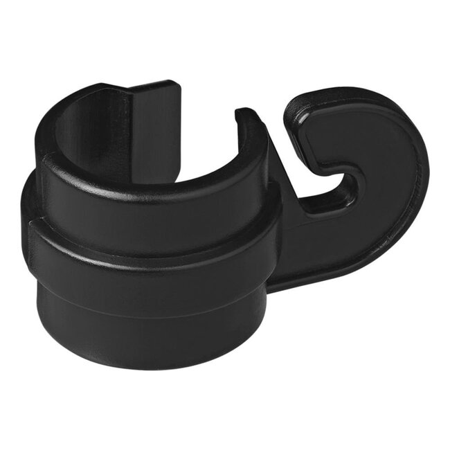 ProPlus Tentclip met haak - Kunststof - Voor buis Ø 19-22 mm - Zwart - 4 stuks