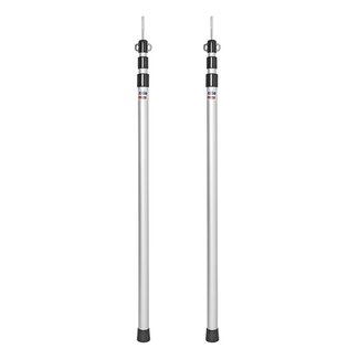 ProPlus Telescopische tentstok - aluminium - 93 t/m 230 cm - set van 2