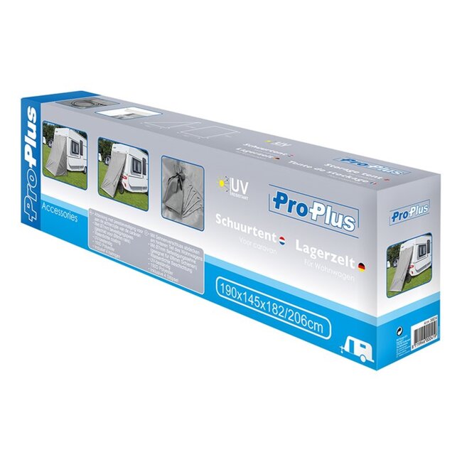 ProPlus Schuurtent met peesbevestiging - waterdicht en UV-bestendig - 182 x 190 x 140 cm