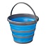 ProPlus Opvouwbare emmer - 10 liter - Rubber en siliconen - Grijs/Blauw