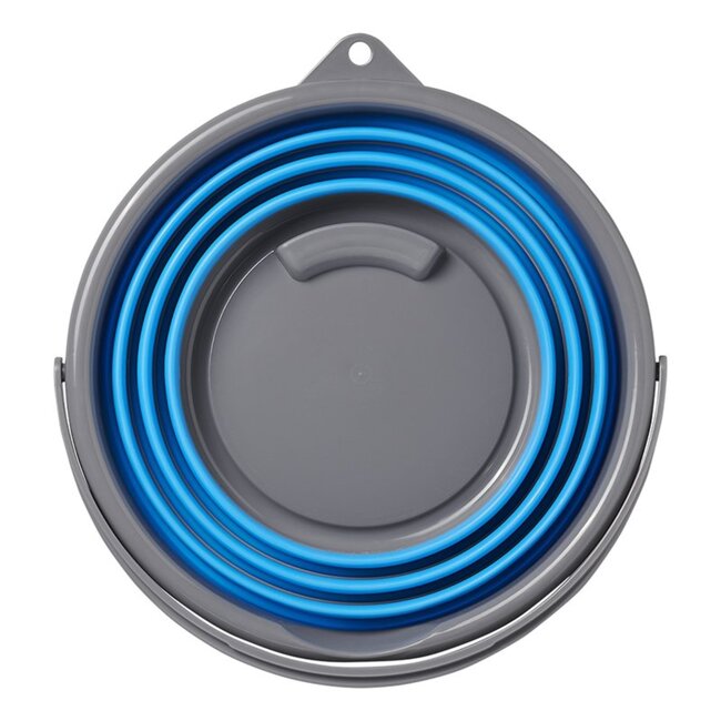 ProPlus Opvouwbare emmer - 10 liter - Rubber en siliconen - Grijs/Blauw