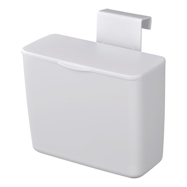 ProPlus Afvalbak met deksel - 1,25 liter - voor caravan en camper - wit - 16 cm hoog