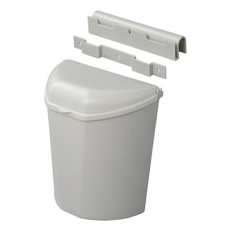 ProPlus Afvalbak met deksel - 6 liter - grijs - ideaal voor caravan en camper