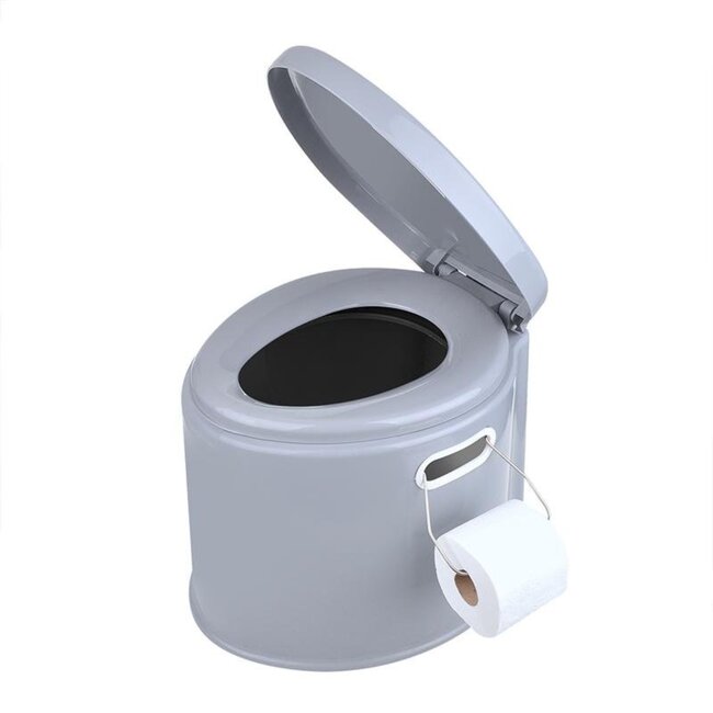 Pro Plus Draagbaar Camping Toilet - 7 liter - Grijs