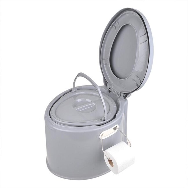 ProPlus Draagbaar campingtoilet - 7 liter - lichtgewicht - grijs