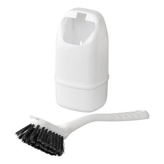ProPlus Mini wc-borstel met houder - wit - compact en makkelijk te reinigen - ideaal voor caravan en camper