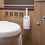 ProPlus Mini wc-borstel met houder - wit - compact en makkelijk te reinigen - ideaal voor caravan en camper
