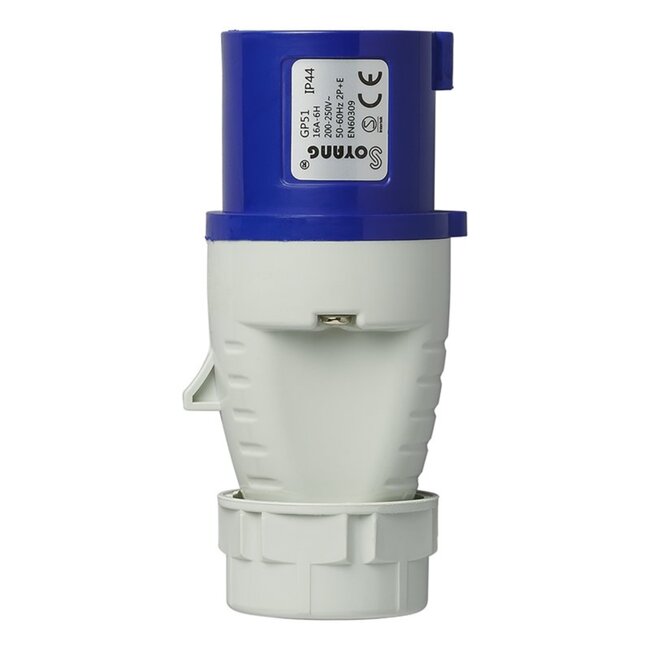 ProPlus Stekker - 16 Ampère - IP44 - 3-polig - 230 Volt - Blauw/Wit