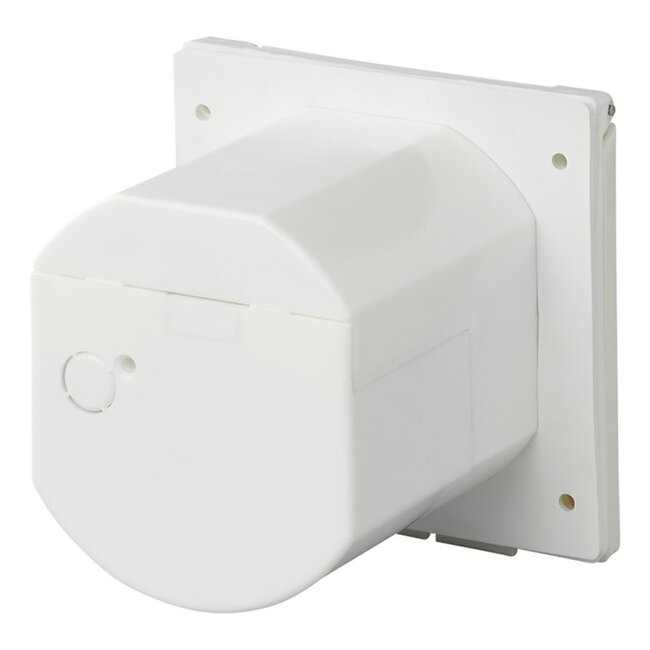 ProPlus Vierkante wandinvoerdoos - 16A - 230V - IP44 - wit - 105x105 mm - afsluitbare deksel