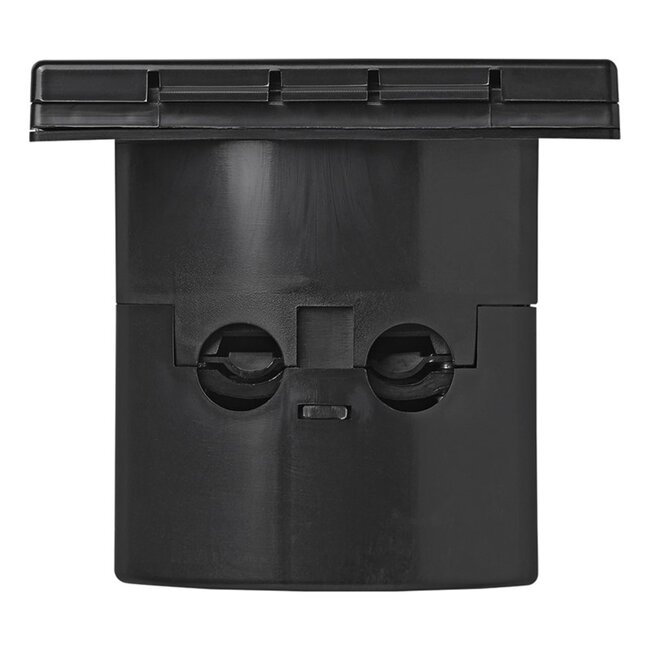 ProPlus Vierkante wandinvoerdoos - 16A - IP44 - 230V - zwart - afsluitbare deksel