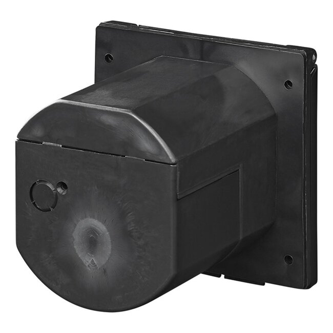 ProPlus Vierkante wandinvoerdoos - 16A - IP44 - 230V - zwart - afsluitbare deksel