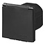 ProPlus Vierkante wandinvoerdoos - 16A - IP44 - 230V - zwart - afsluitbare deksel