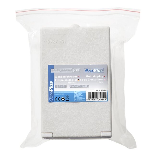 ProPlus Rechthoekige wandinvoerdoos - 16A - IP44 - 230V - 160x100 mm - Wit