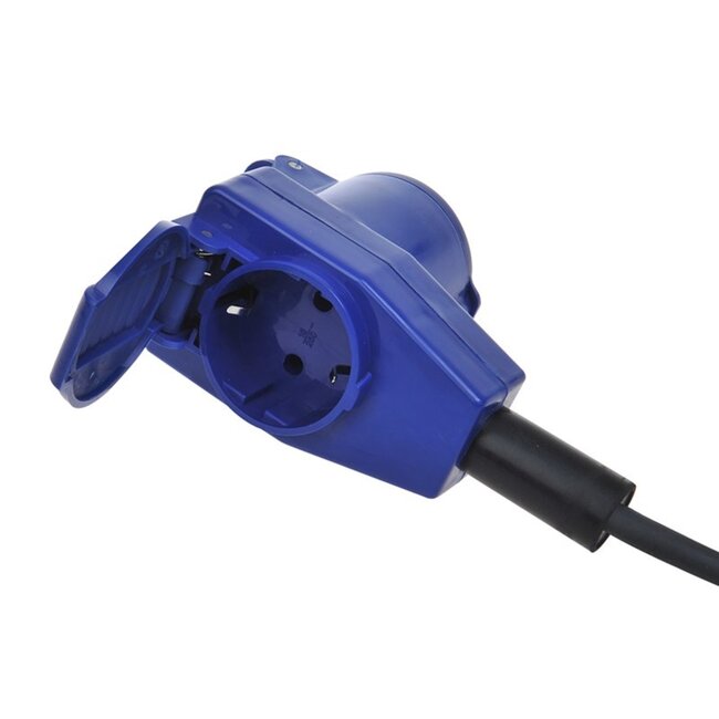 ProPlus Verlengkabel - 20 meter - waterbestendig - haakse contrastekker - schuko stopcontact - 3 x 2,5 mm²