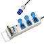ProPlus Tent-/vouwwagen stekkerdoos - 10 meter - 3 stopcontacten - MCCB - ALS